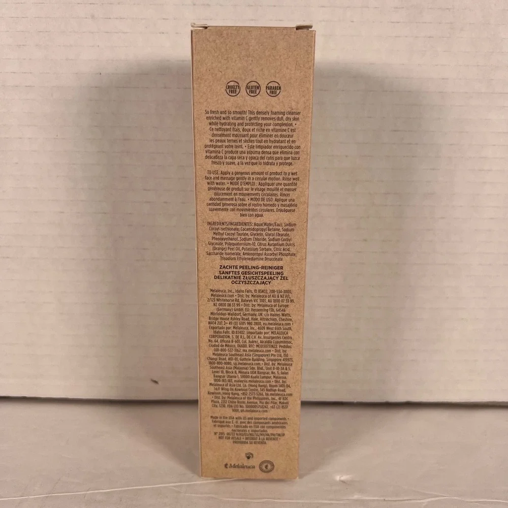 Sei Bella Gentle Exfoliating Cleanser Vitamin C Skin Defense 5oz 150ml New